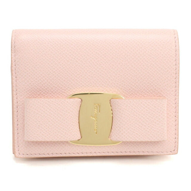 中古 フェラガモ 二折財布 レディース ブランド FERRAGAMO ヴァラ