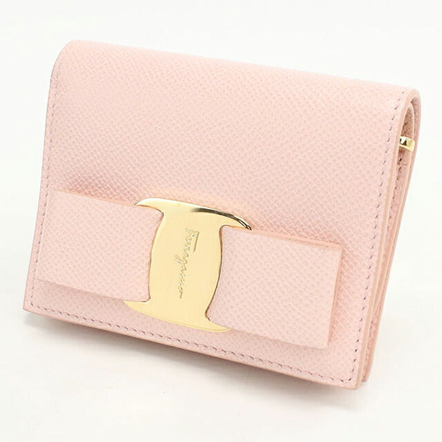 中古 フェラガモ 二折財布 レディース ブランド FERRAGAMO ヴァラ