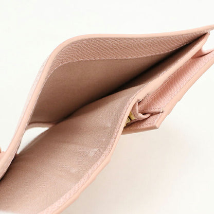 Used Ferragamo Bifold Wallet Ladies Brand FERRAGAMO Vara Ribbon 22 D515 Pink Wallet USDFR105998011