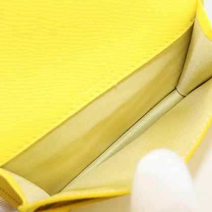 Used Ferragamo business card holder ladies brand FERRAGAMO Gancini 22 0371 yellow accessory USDFR106409011
