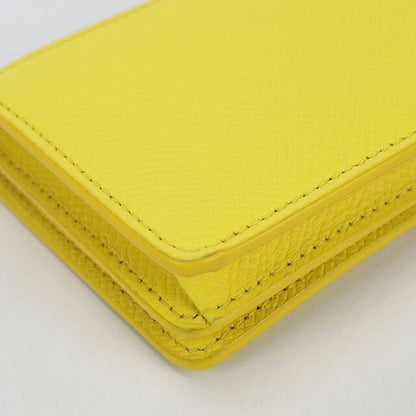 Used Ferragamo business card holder ladies brand FERRAGAMO Gancini 22 0371 yellow accessory USDFR106409011