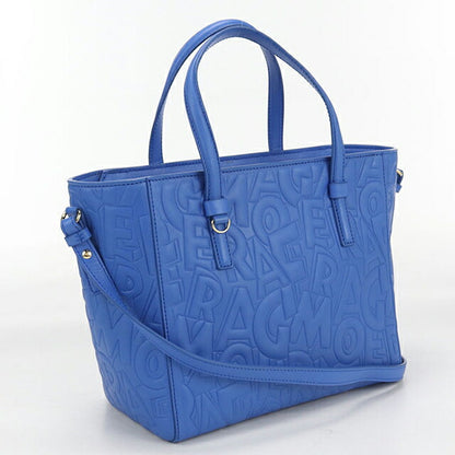 二手 Ferragamo 手提包女士品牌 FERRAGAMO 2WAY 21 F963 蓝色包 USDFR106420011