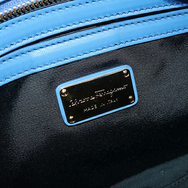 二手 Ferragamo 手提包女士品牌 FERRAGAMO 2WAY 21 F963 蓝色包 USDFR106420011