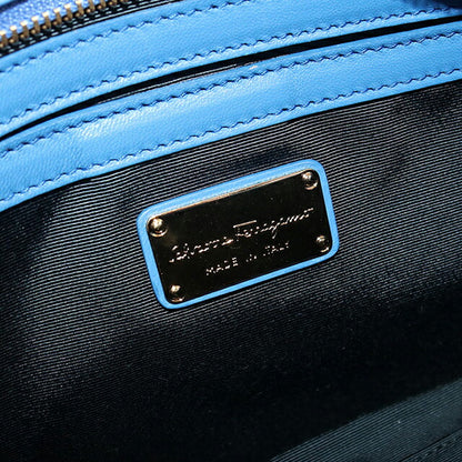 二手 Ferragamo 手提包女士品牌 FERRAGAMO 2WAY 21 F963 蓝色包 USDFR106420011