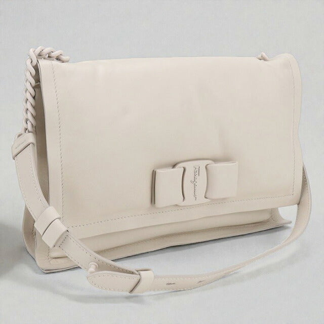 中古 フェラガモ ショルダーバッグ レディース ブランド FERRAGAMO ビバ ヴァラリボン チェーン 21 I287 バッグ USDFR107049011