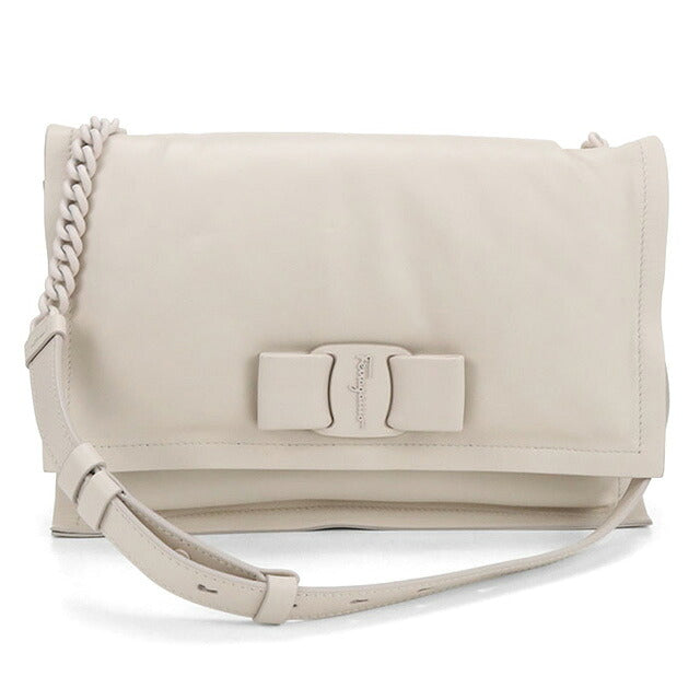 中古 フェラガモ ショルダーバッグ レディース ブランド FERRAGAMO ビバ ヴァラリボン チェーン 21 I287 バッグ USDFR107049011