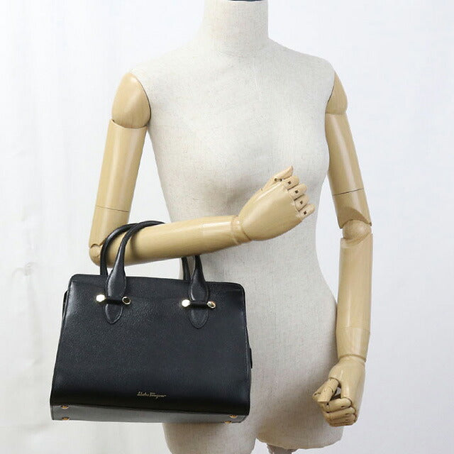 二手 Ferragamo 手提包 女士品牌 FERRAGAMO 2WAY 21 G925 黑色包 USDFR107051011