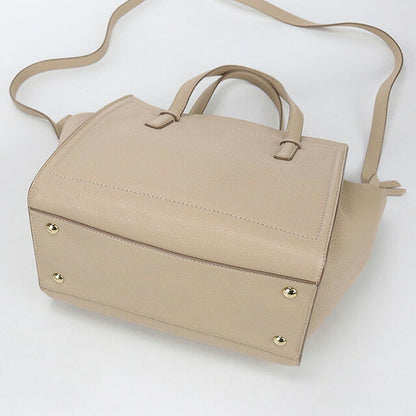 Used Ferragamo tote bag ladies brand FERRAGAMO Gancini 2WAY 21 F478 beige bag USDFR107342011