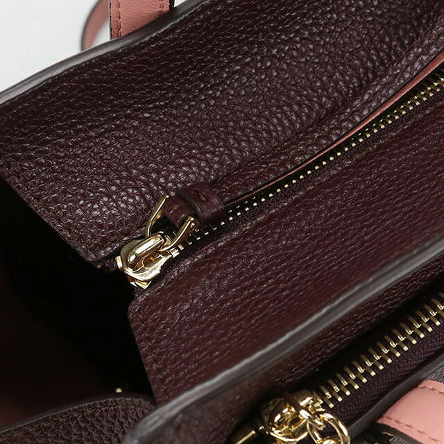 二手 Ferragamo 手提包 女士品牌 FERRAGAMO Gancini 2WAY 21 F478 酒红色包 USDFR107465011