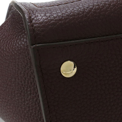 二手 Ferragamo 手提包 女士品牌 FERRAGAMO Gancini 2WAY 21 F478 酒红色包 USDFR107465011