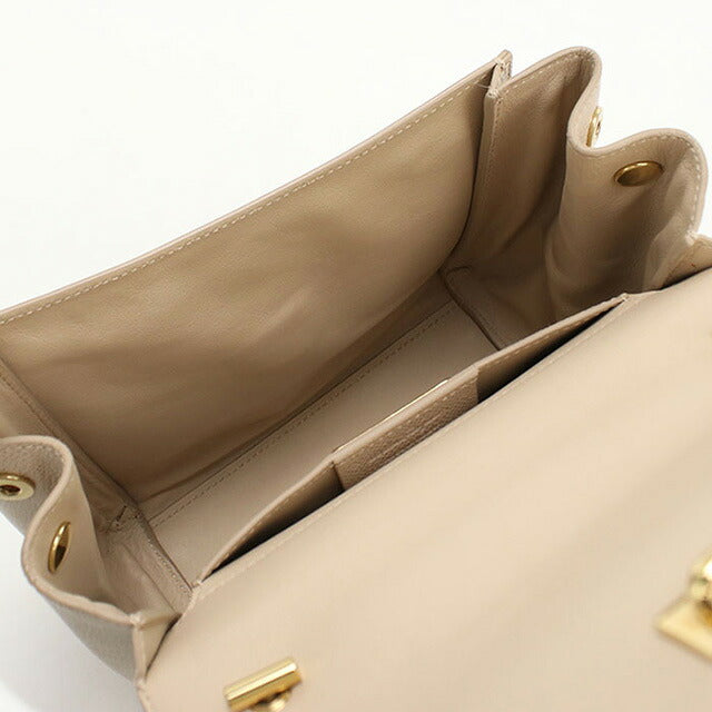Used Ferragamo handbag ladies brand FERRAGAMO rose ribbon 2WAY 21 G646 beige bag USDFR107499011