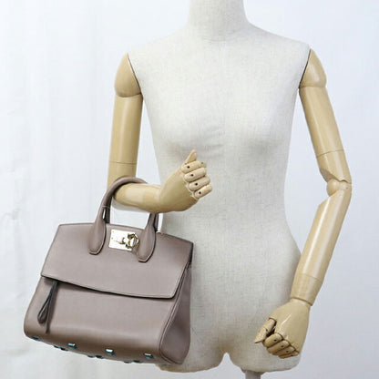 中古 フェラガモ ハンドバッグ レディース ブランド FERRAGAMO ガンチーニ 2WAY 21 H159 ベージュ バッグ USDFR108016011