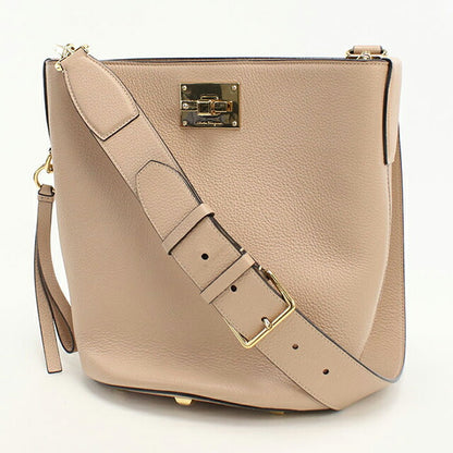 中古 フェラガモ ショルダーバッグ レディース ブランド FERRAGAMO ガンチーニ 21 2892 ベージュ バッグ USDFR108114011