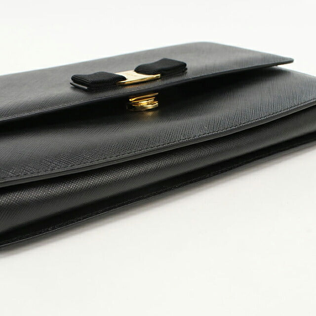 中古 フェラガモ ショルダーバッグ レディース ブランド FERRAGAMO チェーン 21 E480 ブラック バッグ USDFR108287011