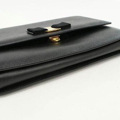 中古 フェラガモ ショルダーバッグ レディース ブランド FERRAGAMO チェーン 21 E480 ブラック バッグ USDFR108287011