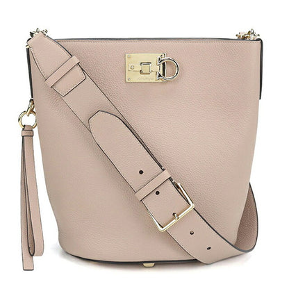 Used Ferragamo shoulder bag ladies brand FERRAGAMO Gancini 21 2892 Beige USDFR108427011