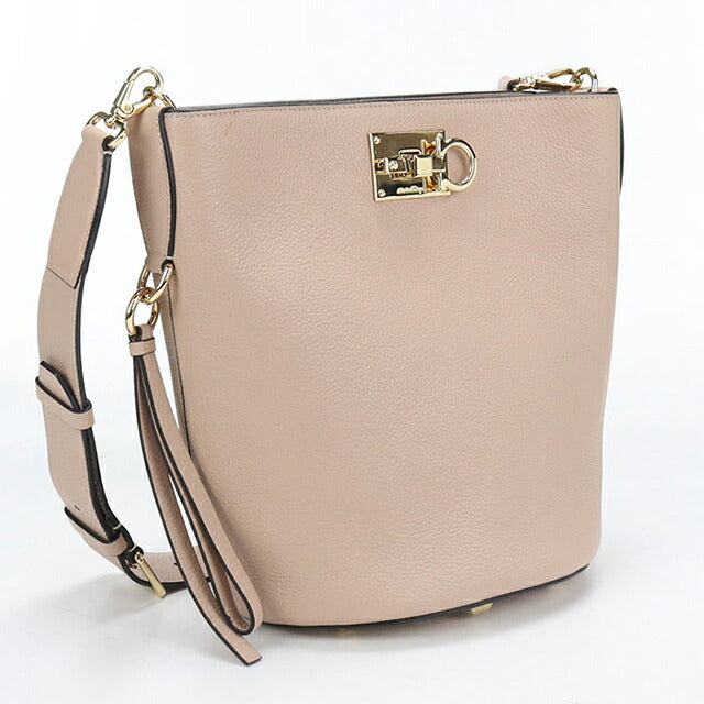 Used Ferragamo shoulder bag ladies brand FERRAGAMO Gancini 21 2892 Beige USDFR108427011