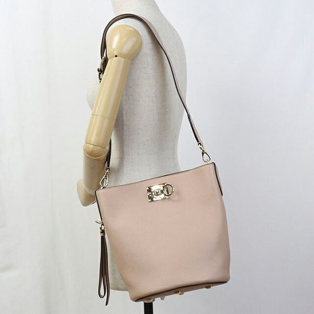 Used Ferragamo shoulder bag ladies brand FERRAGAMO Gancini 21 2892 Beige USDFR108427011