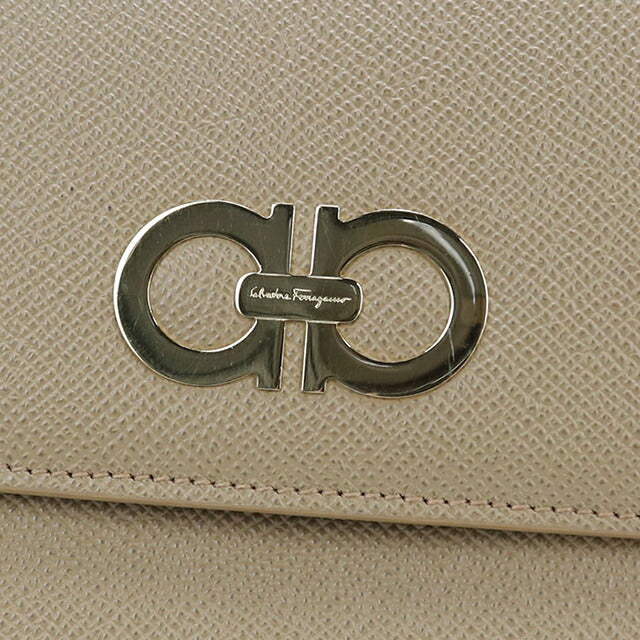 Used Ferragamo shoulder bag ladies brand FERRAGAMO chain bag 22 0379 beige USDFR108428011