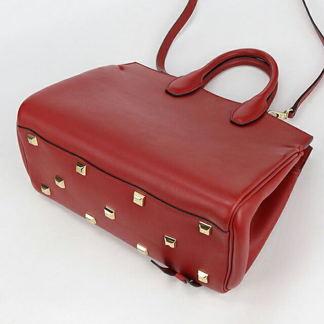 Used Ferragamo tote bag ladies brand FERRAGAMO Gancini 2WAY 21 H159 red USDFR109552011