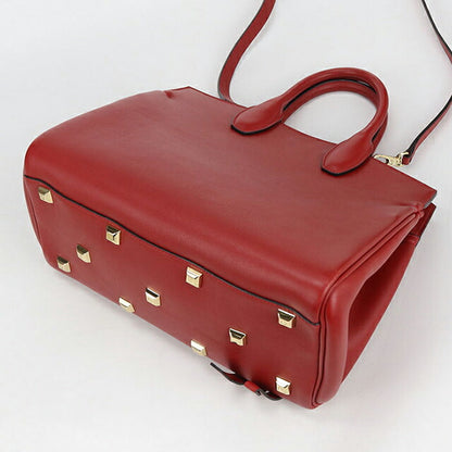 Used Ferragamo tote bag ladies brand FERRAGAMO Gancini 2WAY 21 H159 red USDFR109552011