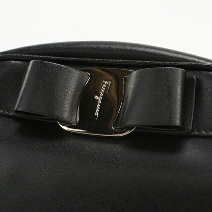 中古 フェラガモ 斜め掛け ショルダーバッグ レディース ブランド FERRAGAMO ヴァラリボン  21 H498 ブラック USDFR109868011