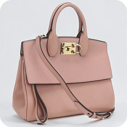 Used Ferragamo tote bag ladies brand FERRAGAMO Gancini 2WAY 21 H159 pink USDFR109906011