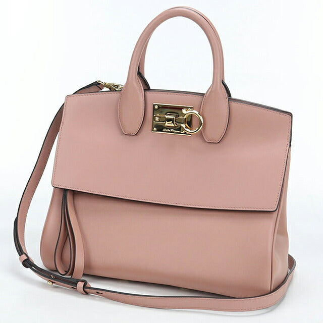 Used Ferragamo tote bag ladies brand FERRAGAMO Gancini 2WAY 21 H159 pink USDFR109906011