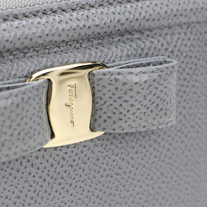 二手 Ferragamo 圆形拉链钱包 女士品牌 FERRAGAMO Vara 圆形拉链钱包 22 D156 灰色 USDFR110268011
