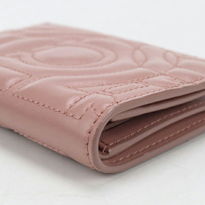 Used Ferragamo Bifold Wallet Bifold Wallet Ladies Brand FERRAGAMO Gancini 22 D665 Pink USDFR110451011