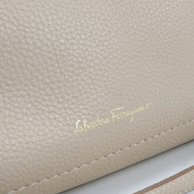 Used Ferragamo tote bag ladies brand FERRAGAMO Gancini 2WAY 21 F478 Beige USDFR110877011
