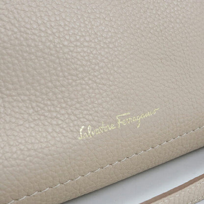 Used Ferragamo tote bag ladies brand FERRAGAMO Gancini 2WAY 21 F478 Beige USDFR110877011