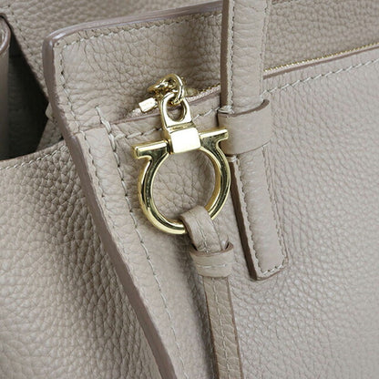 Used Ferragamo tote bag ladies brand FERRAGAMO Gancini 2WAY 21 F478 Beige USDFR110877011
