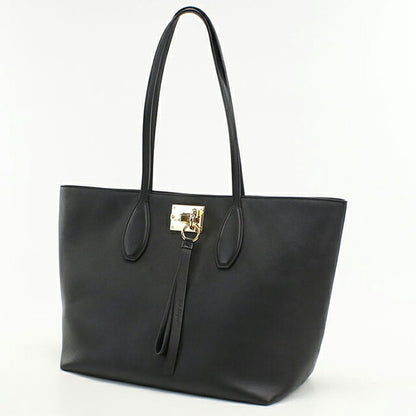 中古 フェラガモ トートバッグ レディース ブランド FERRAGAMO ガンチーニ 21 H655 ブラック USDFR111977011