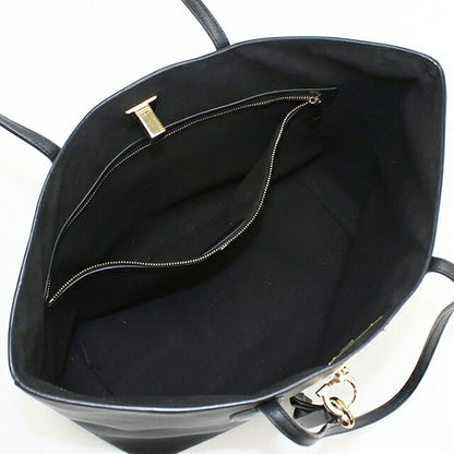 中古 フェラガモ トートバッグ レディース ブランド FERRAGAMO ガンチーニ 21 H655 ブラック USDFR111977011