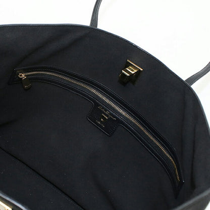 中古 フェラガモ トートバッグ レディース ブランド FERRAGAMO ガンチーニ 21 H655 ブラック USDFR111977011