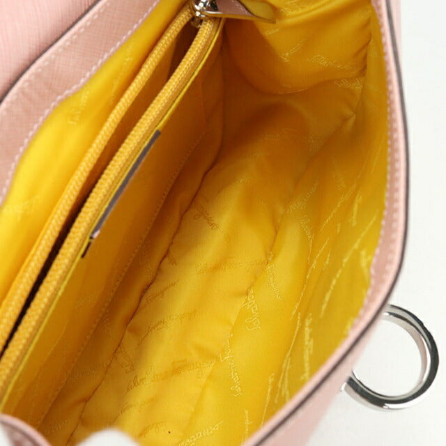 Used Ferragamo shoulder bag ladies brand FERRAGAMO Gancini chain 21 5320 pink USDFR112129011