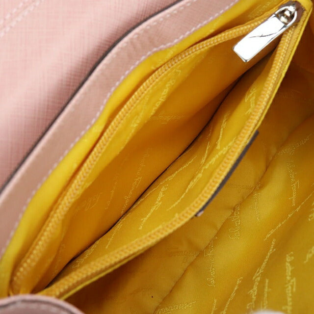 Used Ferragamo shoulder bag ladies brand FERRAGAMO Gancini chain 21 5320 pink USDFR112129011