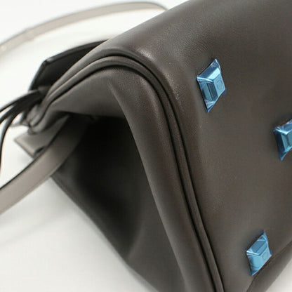 中古 フェラガモ ハンドバッグ レディース ブランド FERRAGAMO ガンチーニ 2WAY 21 H159 グレー USDFR112674011