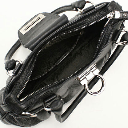 中古 フェラガモ ハンドバッグ レディース ブランド FERRAGAMO ガンチーニ 21 6317 ブラック USDFR112866011