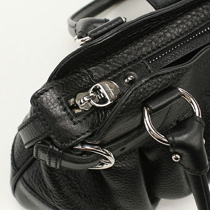 中古 フェラガモ ハンドバッグ レディース ブランド FERRAGAMO ガンチーニ 21 6317 ブラック USDFR112866011