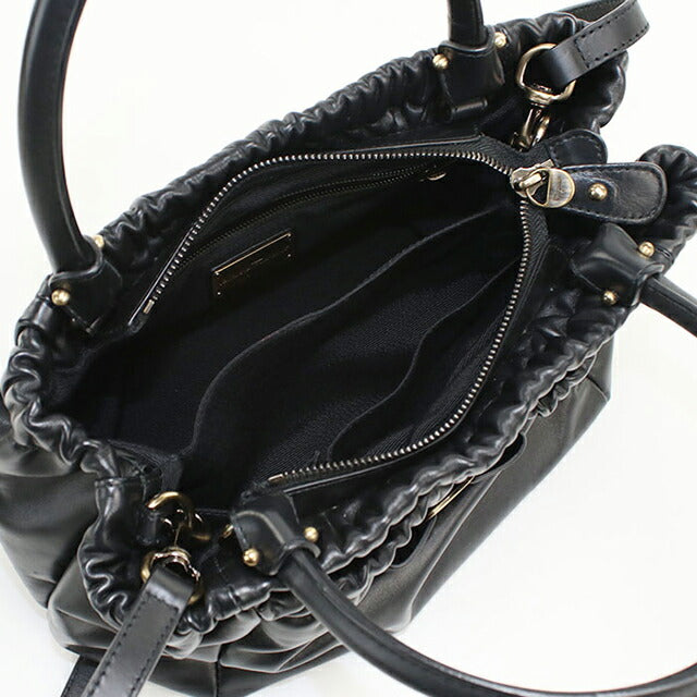 中古 フェラガモ ハンドバッグ レディース ブランド FERRAGAMO ヴェラリボン 2WAY 21 C793 ブラック USDFR113125011