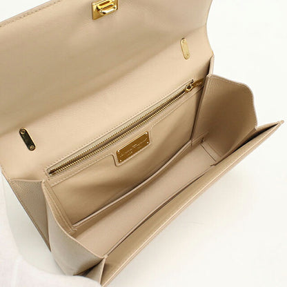 中古 フェラガモ ショルダーバッグ レディース ブランド FERRAGAMO ヴァラリボン チェーン 21 G462 ベージュ USDFR113191011