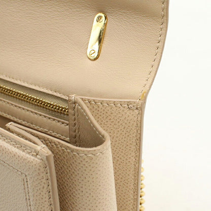 中古 フェラガモ ショルダーバッグ レディース ブランド FERRAGAMO ヴァラリボン チェーン 21 G462 ベージュ USDFR113191011