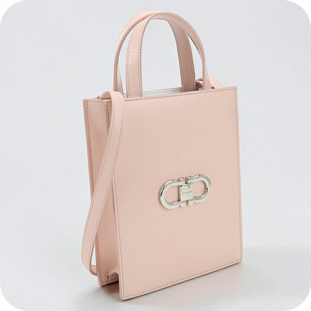 Salvatore Ferragamo ガンチーニ トートバッグ ピンク 中古 フェラガモ トートバッグ レディース ブランド FERRAGAMO