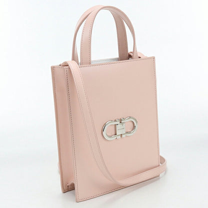 中古 フェラガモ トートバッグ レディース ブランド FERRAGAMO ガンチーニ 2WAY 21 8358 ピンク USDFR114043011