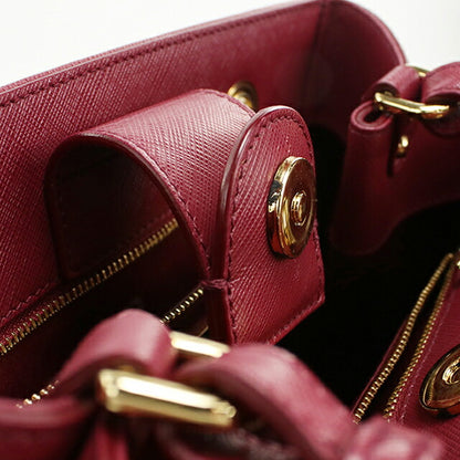 中古 フェラガモ トートバッグ レディース ブランド FERRAGAMO ヴァラリボン 2WAY チェーン 21 E998 ワインレッド USDFR114099011