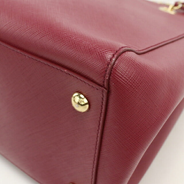 中古 フェラガモ トートバッグ レディース ブランド FERRAGAMO ヴァラリボン 2WAY チェーン 21 E998 ワインレッド USDFR114099011
