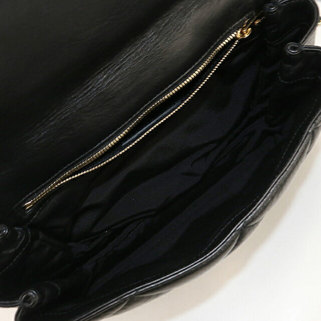中古 フェラガモ ショルダーバッグ レディース ブランド FERRAGAMO ヴァラリボン チェーン 21 E767 ブラック USDFR114159011
