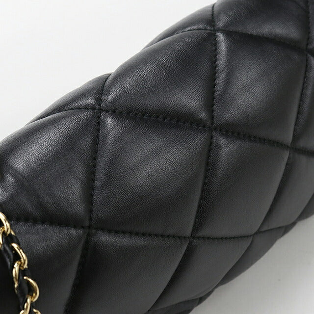 中古 フェラガモ ショルダーバッグ レディース ブランド FERRAGAMO ヴァラリボン チェーン 21 E767 ブラック USDFR114159011